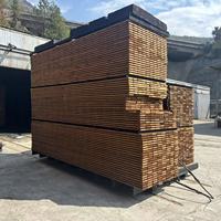 Stabilité dimensionnelle des ventes d'usine Pin thermiquement modifié pour le revêtement de terrasse en bois thermo carbonisé Bois thermo traité