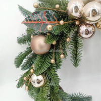 Couronne de Noël en pin Nobelson, décoration pour la maison
