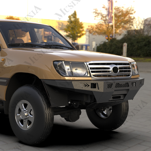 Acero nuevo diseño gran oferta 4x4 piezas de vehículos todoterreno barra corta delantera parachoques al por mayor para <span class=keywords><strong>Toyota</strong></span> <span class=keywords><strong>Land</strong></span> Cruiser100 parachoques delantero - Product Image 4