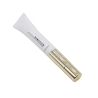 Tube cosmétique blanc 10ml 15ml 20ml, nouveau design, capteur de vibration, crème pour les yeux, masque facial, emballage plastique, applicateur en céramique