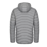 Veste d'hiver pour homme à capuche en duvet épais, 100% duvet, imperméable, coupe-vent, fermeture éclair sur le devant, respirante