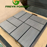 Panneaux acoustiques géométriques en MDF, fibres de polyester, films PVC en noyer argenté et chêne, panneaux muraux pour la décoration intérieure des murs et plafonds