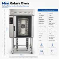 Four à convection industriel personnalisable à 2 portes et 32 plateaux en acier inoxydable, nouvelle génération, haute productivité, économe en énergie, pour pain, gâteaux, fruits et maïs