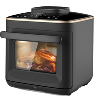 Frap — 15l, contrôle de la température réglable, contrôle de la minuterie, Combo, nouveau Design, haut de gamme avec panier amovible, friteuse à vapeur, 1600W