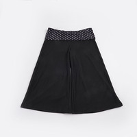 Pantalon Capri Décontracté Confortable et Respirant en Maille d'Été 220g, Coupe Ample à Pois, Taille Basse Élastique, Jambe Droite