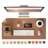 Tapis de bureau de jeu anime double face ODM couleur personnalisée, tapis d'écriture étanche pour ordinateur portable, grand tapis de souris en cuir PU pour bureau, logo personnalisé