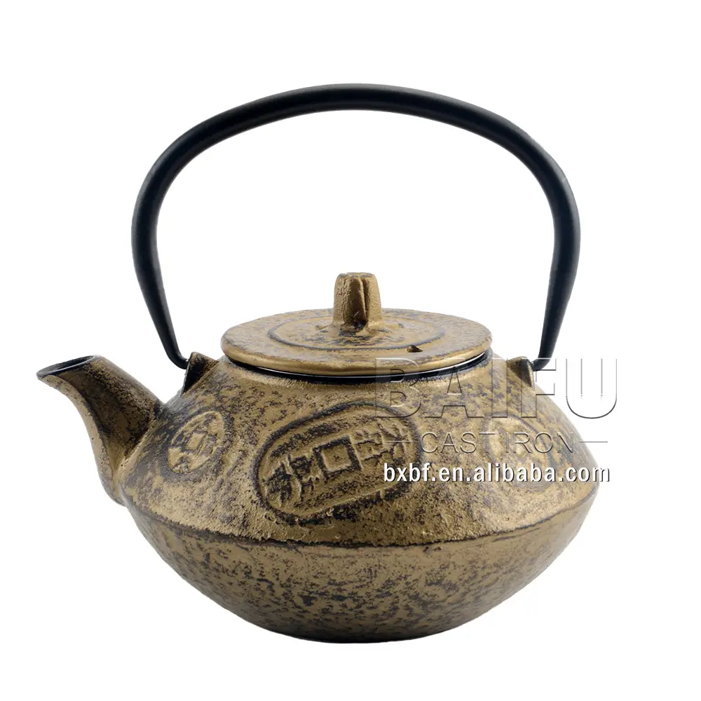 Chinese Klassieke Gietijzeren Theewaar Theepot Gouden Gietijzeren Waterkoker 800Ml/27 Ounce