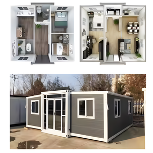 Conteneur de vie préfabriqué personnalisé maison extensible structure en acier expédition préfabriquée maison pliante Construction <span class=keywords><strong>immobilier</strong></span> - Product Image 5