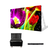 Panel de Video LED HD a Todo Color P3.91 con Gráficos de Texto y Animación para Publicidad en Interiores, Conjunto Completo de Alquiler