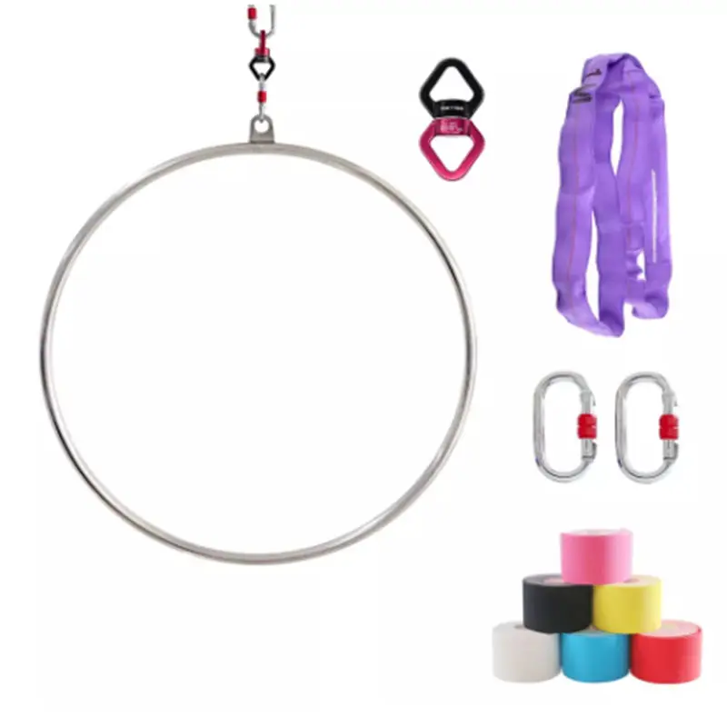Ybbon – Kit d'anneaux d'antennes de Yoga pour débutants, équipement de Fitness d'intérieur, ensemble d'anneaux Lyra, vente en gros