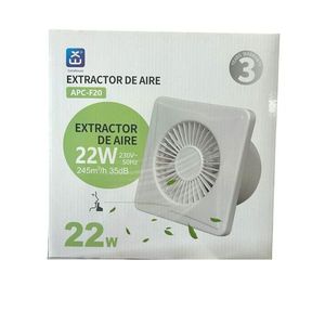 Extractor De Aire 22W 245M3/H 35Db, De Aire, De - Product Image 1