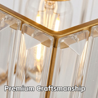 Lampe murale moderne nordique créative de luxe léger E27 pour salon, couloir, chevet, effet ciel étoilé, en cristal doré