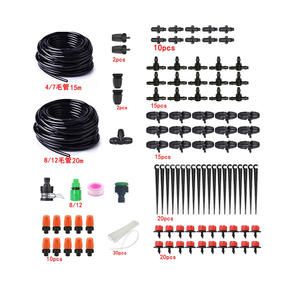 Kit d'irrigation goutte à goutte 15m 20m, tuyau PVC 1/2 pouce, système d'économie d'eau pour plantes en pot, jardin, kit d'arrosage DIY - Product Image 1