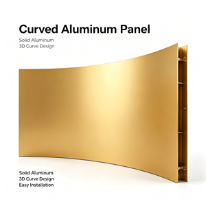 Panneau de façade en aluminium moderne pour revêtement mural extérieur de bâtiment, panneau décoratif pour mur-rideau commercial - Product Image 2