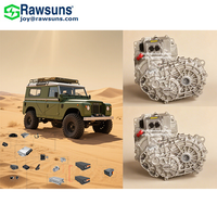 Rawsuns 4WD SUV 4-en-1 groupe motopropulseur électrique deux moteurs PMSM boîte de vitesses différentiel SUV Buggy EV Kit de conversion CV Axle
