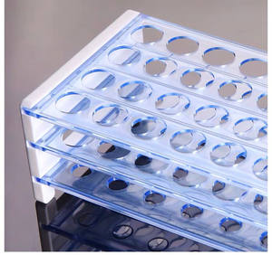 HAIJU 실험실 13mm 16mm 18mm 다중 사용 50 Wells 실험실 플라스틱 시험관 선반/혈액 관 선반 - Product Image 6