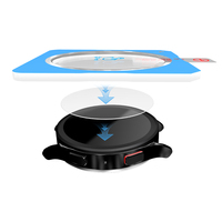 Protection d'écran à alignement intelligent pour Samsung Galaxy Watch, film transparent à couverture intégrale avec outil de guidage, installation en une seule étape