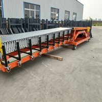 Système de convoyeur à rouleaux flexible mobile hydraulique pour la logistique rapide et sûre, chargement et déchargement de conteneurs sur camions