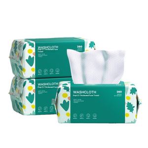 Serviette de <span class=keywords><strong>visage</strong></span> jetable 100% coton Lingettes nettoyantes pour le <span class=keywords><strong>visage</strong></span> pour les soins de la peau Serviette faciale douce et retirable - Product Image 3