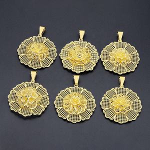 JXX 2024 Women's Fashion Necklace Pendant New Design Brass with Gold Plating Jewelry for Kids - Product Image 1