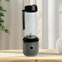 Draadloze USB-blender Draagbare sapcentrifuge Glazen behuizing Oplaadbare smoothiemaker Mini fruitblenderbeker voor dagelijks gebruik op kantoor en op reis
