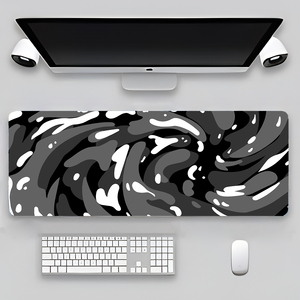 Màu xanh trắng xoáy lớn chuột <span class=keywords><strong>Pad</strong></span> chống trượt cơ sở cao su bền và chống nước <span class=keywords><strong>Pad</strong></span> Chuột cho văn phòng chơi game 80x30cm - Product Image 2