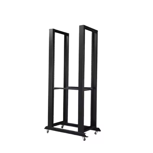 Manufacturer 22U 600*600*1200, 4 Post and 4 Wheels 1.5mm Thickness Open Rack, Network Cabinet, Best Quality, Support Customized