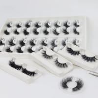 Naturel Vaporeux Volume Faux Vison Cils Nouvelle Marque Privée Moelleux Naturel C Curl Bande Cils En Gros Faux Cils