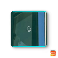 Interrupteur tactile en verre vert 30A/4400W haute puissance pour Tuya Zigbee Smart Life contrôlé par l'application pour chauffe-eau et climatiseur