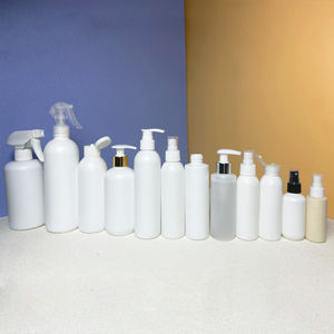 60ml 90ml 120ml 180ml 250ml 300ml 500ml White Boston Round HDPE Classic <b>Bottle</b> with <b>Pump</b> Sprayer for Shampoo Lotion - Product Image 1