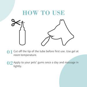 Cuidado seguro y fácil con 100% ingredientes naturales Cuidado bucal Gel <span class=keywords><strong>de</strong></span> dientes limpios para perros - Product Image 4