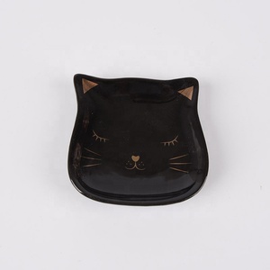 Charming Ceramic White Cat Jewelry Tray - <strong>Ring</strong> Dish &amp; Decorative Trinket <strong>Plate</strong> - Product Image 2