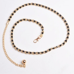 Factory Direct Supply Korean Style Four Seasons Casual Slimming for Women Alloy Pearl Decoration for Skirt <b>Waist</b> <b>Chain</b> Dress - Product Image 3