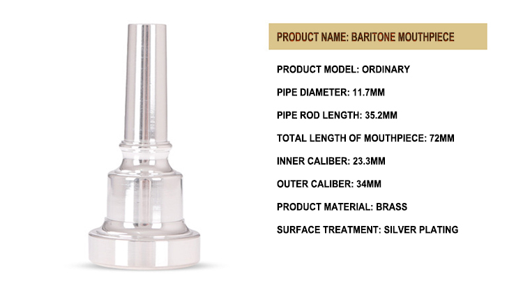 Embouchure baryton Ordinaire 72mm