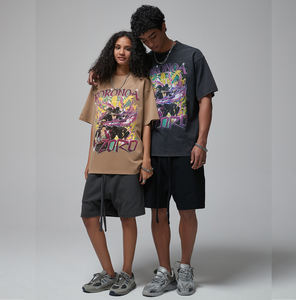 <strong>Clothing</strong> Manufacturer's Custom DTG Print Heavyweight Vintage Cotton Oversized Long Length Mens T-Shirt Streetwear Style - Product Image 1