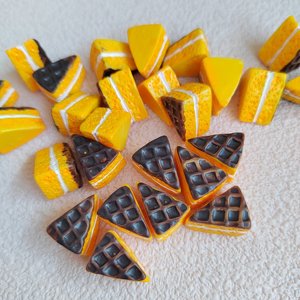 Cabujones de Resina 3D de Tiramisú, Pasteles Simulados, Postres de Chocolate, para Slime, Juguetes, Miniaturas de Casa de Muñecas - Product Image 1