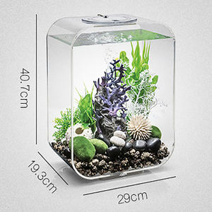 L'acrylique clair carré de Tableau de haute transparence adaptent le <span class=keywords><strong>vase</strong></span> carré pour le poisson - Product Image 2