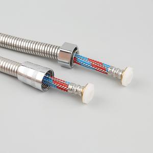 Tuyau de douche <span class=keywords><strong>flexible</strong></span> en acier inoxydable <span class=keywords><strong>extractible</strong></span> avec connecteur anti-explosion <span class=keywords><strong>pour</strong></span> chauffe-eau universels et pomme de douche - Product Image 6