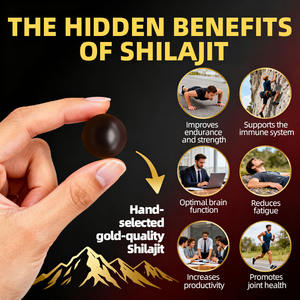 Caramelle Gommose allo Shilajit con Ashwagandha, Aumentano l'Energia, Migliorano l'Allenamento, Potenziano l'Immunità, Integratore Puro di Shilajit Himalayano - Product Image 2