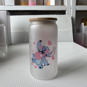 Gobelet en verre de haute qualité avec couvercle, 12oz, 16oz, 25oz, pour la vente en gros - Product Image 2