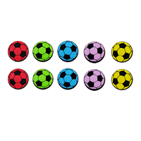 Coques de protection en silicone multicolores anti-usure pour joysticks PS5/XBOX/Switch Pro, motif football, grip amélioré pour le jeu (OEM)