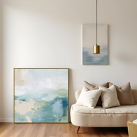 Peinture à l'huile abstraite personnalisée en gros sur toile, peinte à la main, imperméable, écologique, tableaux muraux originaux pour salon