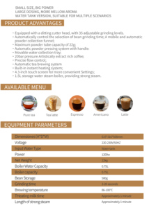 Cafetera Espresso Automática con Función de Preparación de Té - Product Image 4
