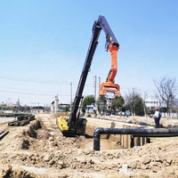 Marteau vibrant monté sur excavatrice KN250, machine de piquage à haute efficacité, marteau vibrant pour pieux tubulaires et pieux en chaîne
