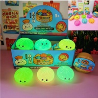 Jouet anti-stress souple et lumineux en forme de boulette de pectine de 8,5 cm, boîte mystère à tirer, pour les 3 ans et plus