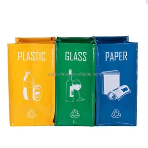 Kunststoff Mülls ack Einkaufstasche laminiert Großhandel anpassbare wieder verwendbare umwelt freundliche gewebte Promotion pp gewebte Tasche mit Logo