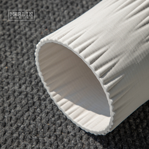 Jarrón de cerámica con estampado 3D de <span class=keywords><strong>Merlin</strong></span> Living en forma de jarrón de decoración del hogar de bambú, fabricación de fábrica de cerámica Chaozhou - Product Image 6