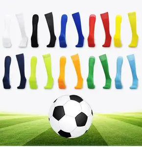 2023 New Football Socks Non-slip Long Tube Over The Knee Socks Striped Soccer Socks Compression Stockings Outdoor Sports Gym