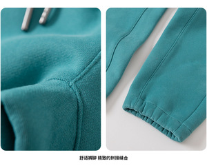 Vente en gros de pantalons pour enfants de 4 à 16 ans, pantalons de survêtement baggy épais pour enfants, pantalons chauds d'hiver en polaire pour garçons - Product Image 5