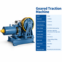 Moteur de traction VVVF fiable pour ascenseur à engrenages 600kg-1000kg, pour fabricant de pièces d'ascenseurs de passagers, hôtels, appartements, certifié CE